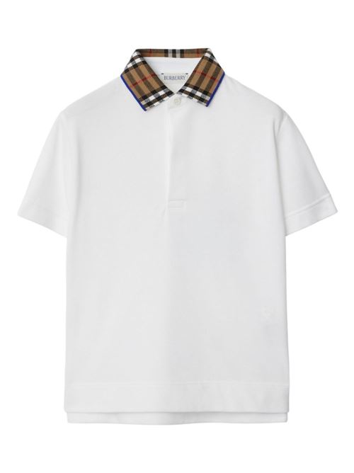 POLO BURBERRY | 8073160/BIANCO